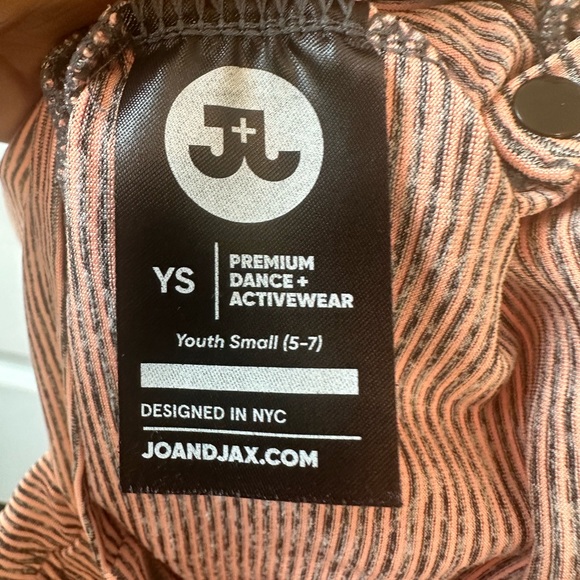 Jo+Jax Girls Olympia Romper Peach Stripes (Size S/5-7) - Picture 7 of 8